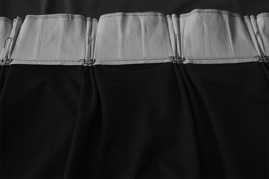 Large Thick Velvet Blockout Curtains 600x 270cm PINCH PLEAT 2 panel+Hooks Black V702-CNA9-1LG BLACK