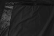 Large Thick Velvet Blockout Curtains 300x 270cm PINCH PLEAT 1 panel+Hooks Black V702-CNB9-1LG BLACK SINGLE