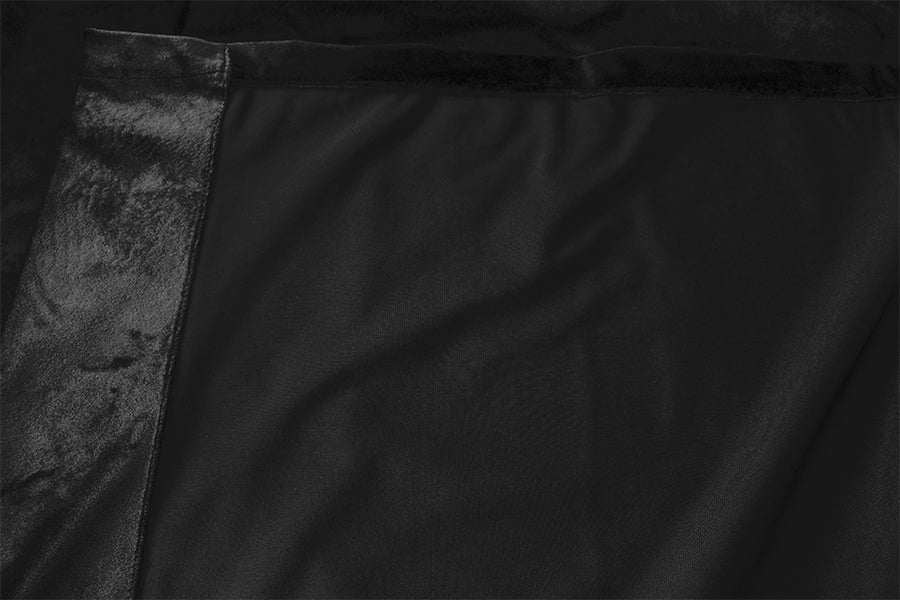 Large Thick Velvet Blockout Curtains 300x 270cm PINCH PLEAT 1 panel+Hooks Black V702-CNB9-1LG BLACK SINGLE