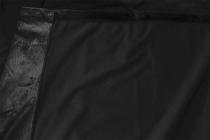 Large Thick Velvet Blockout Curtains 300x 270cm PINCH PLEAT 1 panel+Hooks Black V702-CNB9-1LG BLACK SINGLE