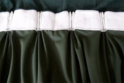 Large Thick Faux Mink Velvet Curtains 540x 230cm+30 Hooks Pinch Pleat, Green,New V702-CNY11-7GREEN