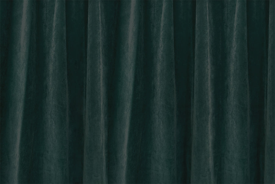 Large Thick Faux Mink Velvet Curtains 270x 230cm+15 Hooks Pinch Pleat, Green,New V702-CNY11-7 GREEN SINGLE