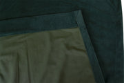 Large Thick Faux Mink Velvet Curtains 270x 230cm+15 Hooks Pinch Pleat, Green,New V702-CNY11-7 GREEN SINGLE