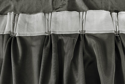 Large Thick Velvet Curtains Warp Knitted Velvet 540x270cm+Hooks Pinch Pleat Grey V702-CNY8-2-NB-GRAYA1234