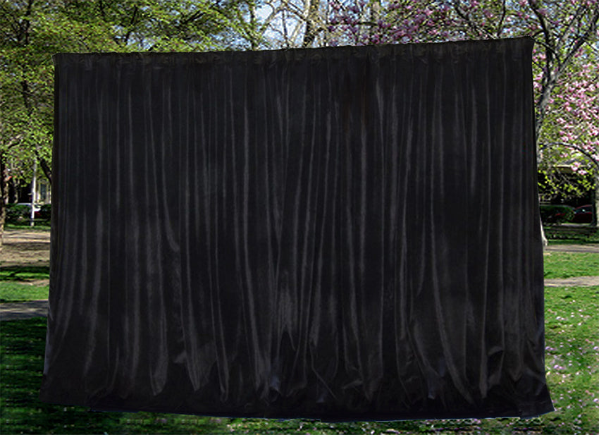 Large Thick Faux Mink Velvet Curtains Blockout 550x 230cm+Hook Pinch Pleat Black V702-CNZ11-1 BLACK