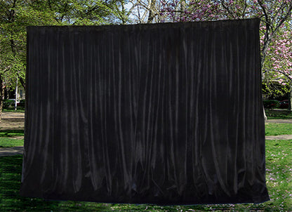 Large Thick Faux Mink Velvet Curtains Blockout 550x 230cm+Hook Pinch Pleat Black V702-CNZ11-1 BLACK