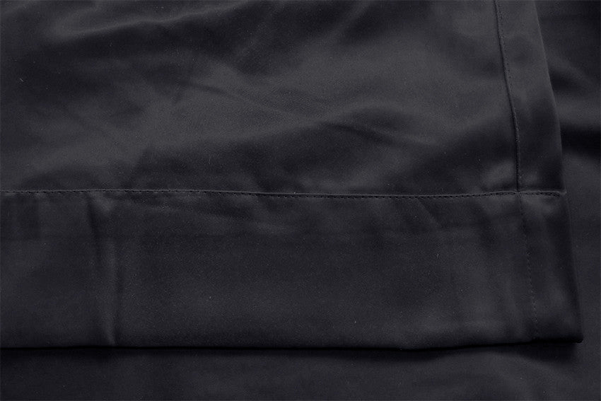 100% Blockout Curtain 270x230cm PINCH PLEAT Blackout High Level Fabric Black V702-CNZ2-2-1 BLACK SINGLE