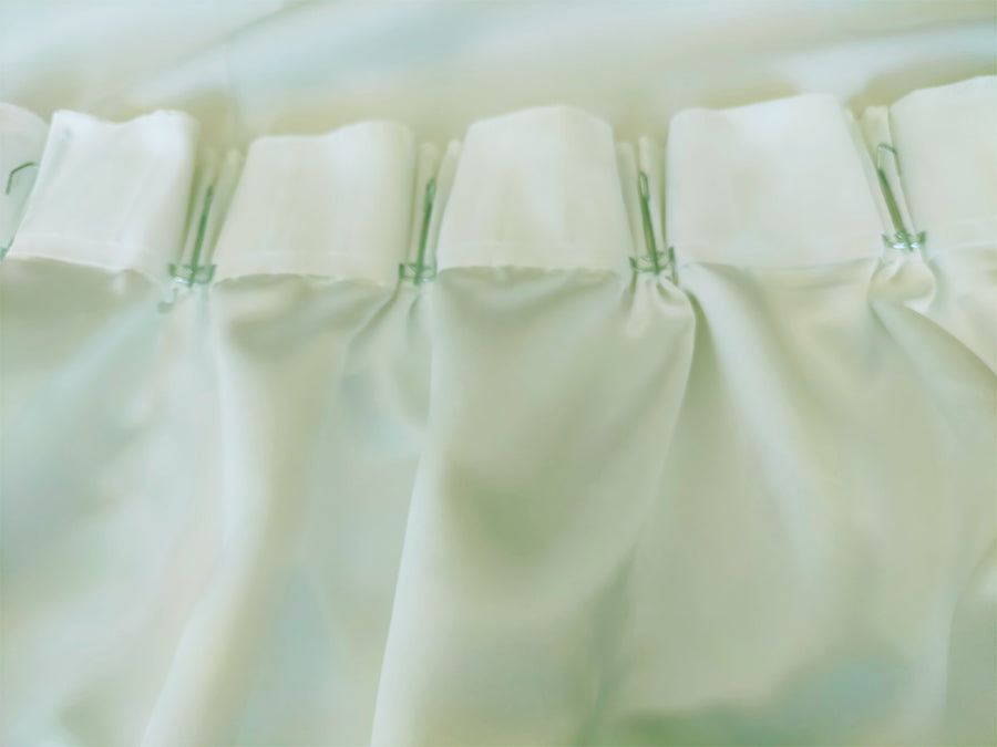Milk White Large Curtains 570x270cm PINCH PLEAT 2 panel High Level Fab. for Wall V702-CNZ2-2-2730