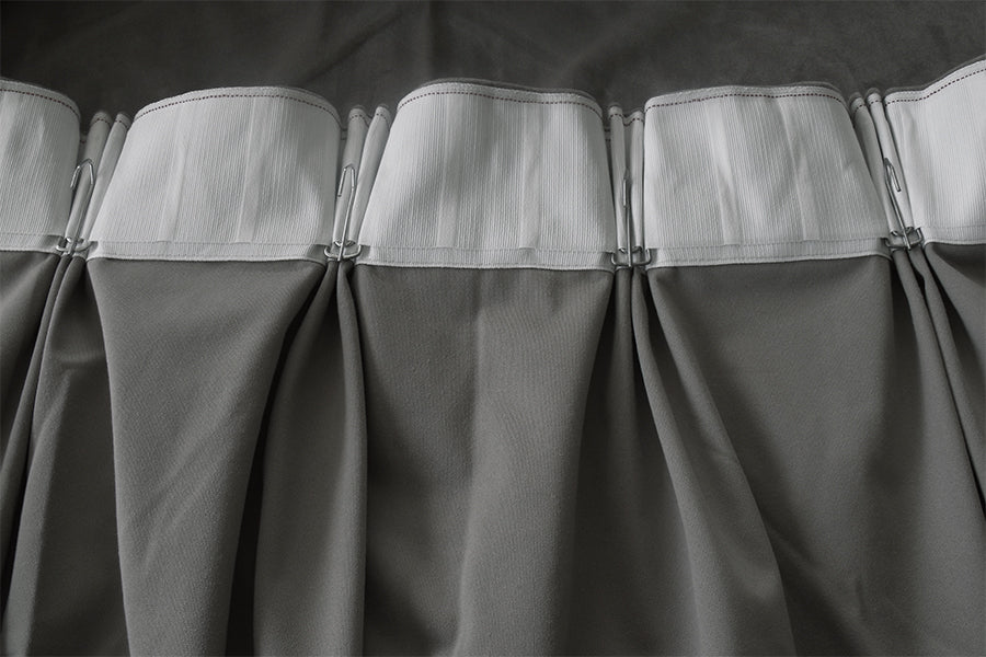 Large Thick Velvet Blockout Curtains 550x 230cm PINCH PLEAT 2 panel+Hooks Grey V702-V702-CNX9-10