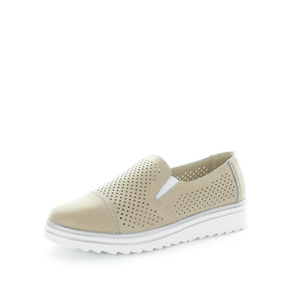 JUST BEE Women's CRISTA Loafers / Slip ons Beige Smooth 40EU V717-JBCRISTA-BEIGESMOOTH-40