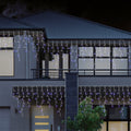 960 LEDs Snowing Icicle Lights - available in 4 Colors - Cool White V720-XB0137W