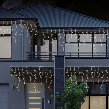 960 LEDs Snowing Icicle Lights - available in 4 Colors - Warm White V720-XB0137WW