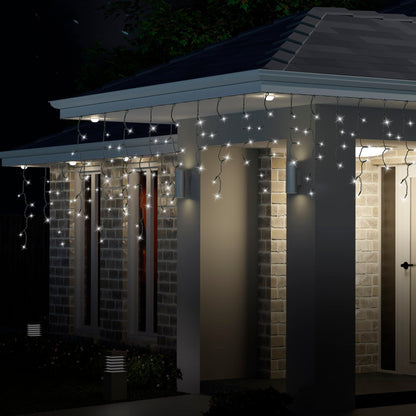300 LED Icicle Flashing Lights available in 4 Colors - Cool White V720-XB0141