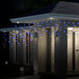 300 LED Icicle Flashing Lights available in 4 Colors - Blue & White V720-XB0144