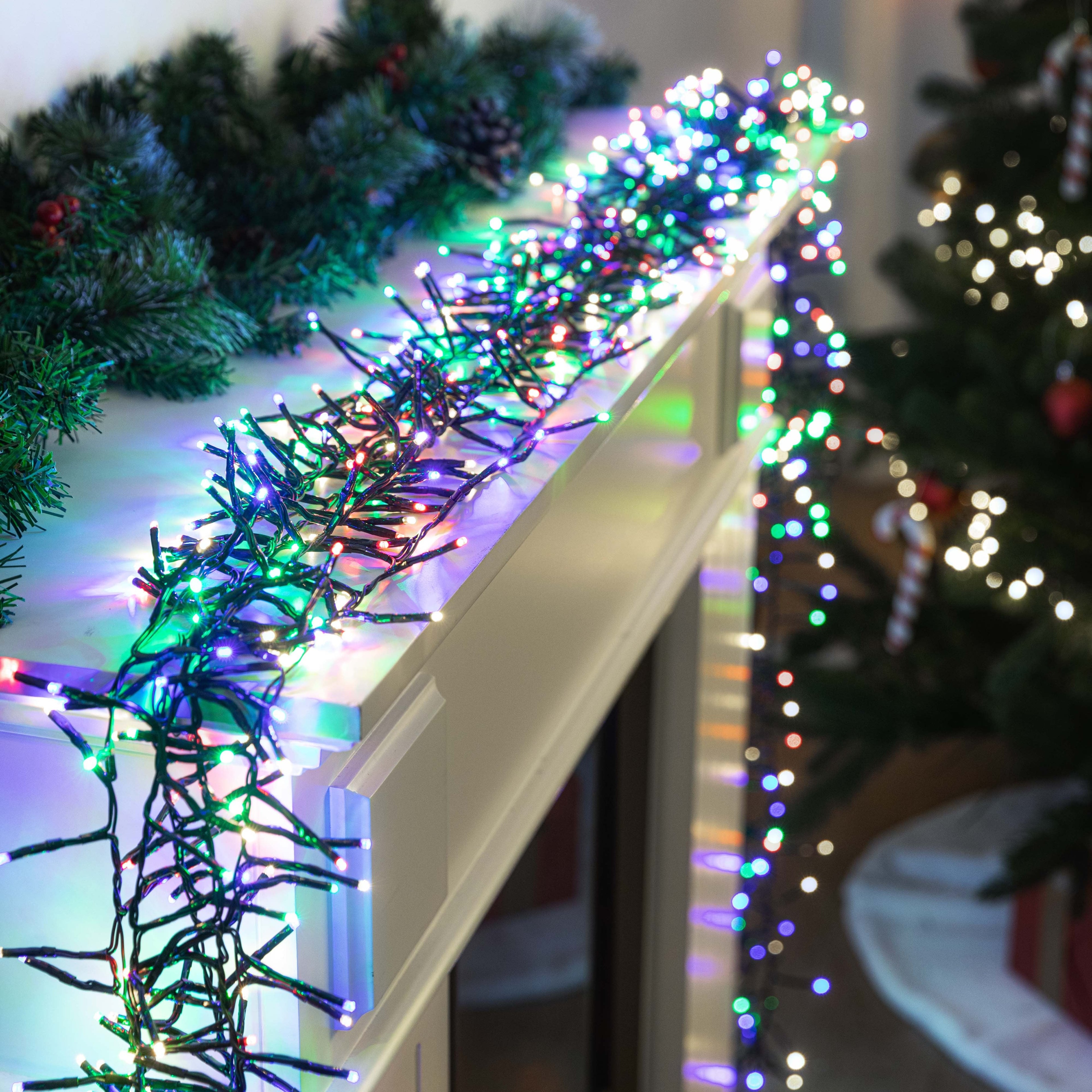 Cluster Lights 720 LEDs available in 6 Color Options - Warm White V720-XB3458WW