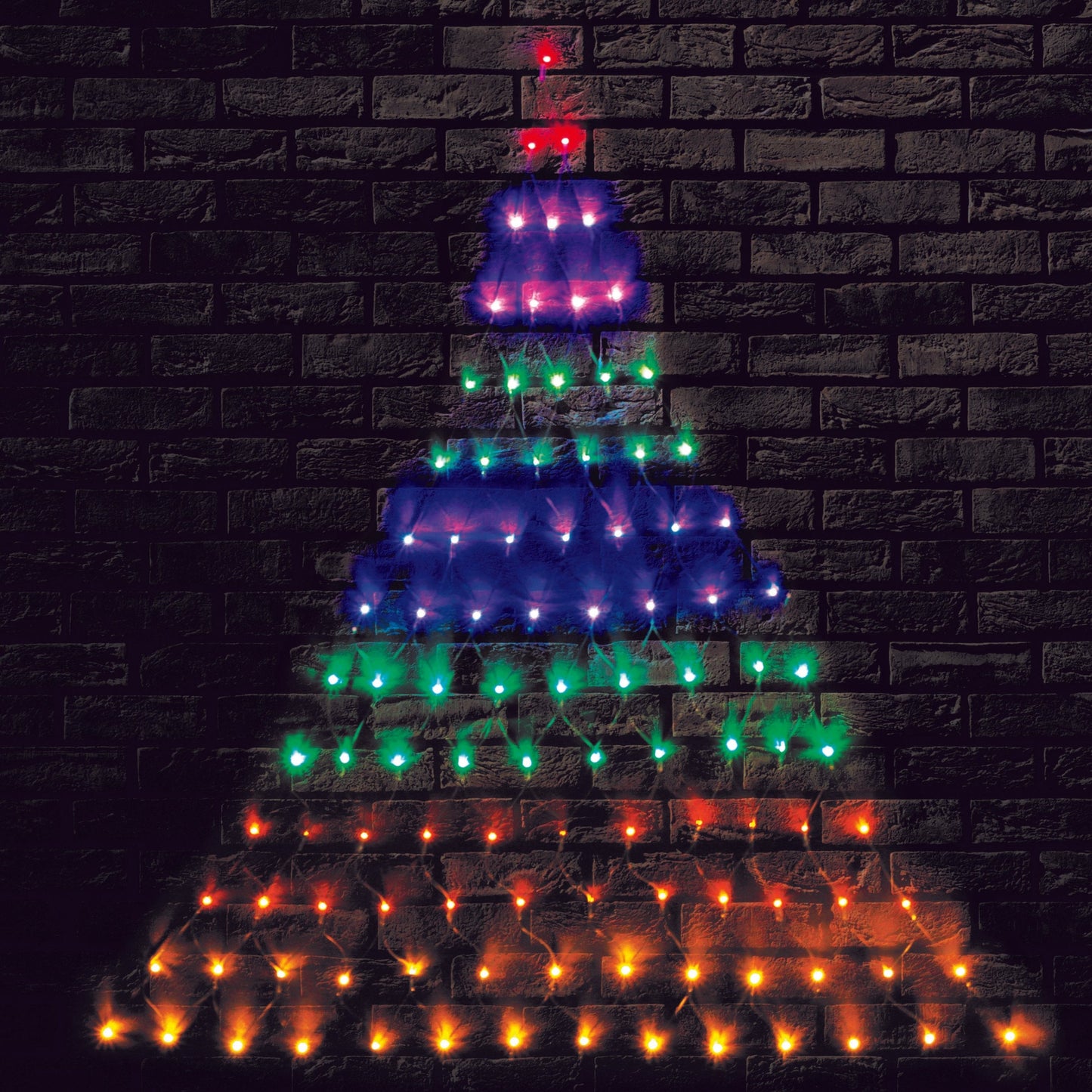 LED Christmas Tree Rainbow Wall Net Lights V720-XB4919M