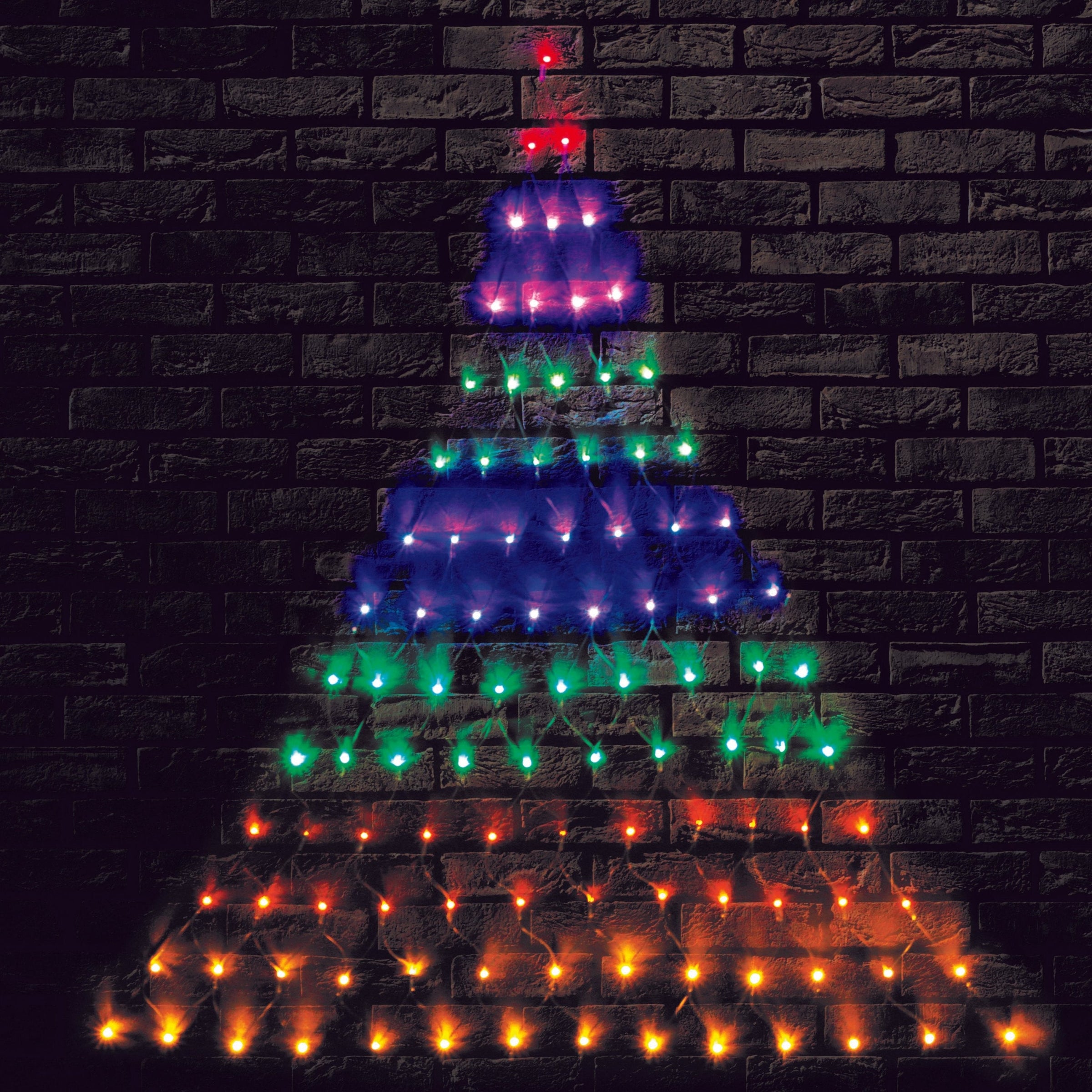 LED Christmas Tree Rainbow Wall Net Lights V720-XB4919M