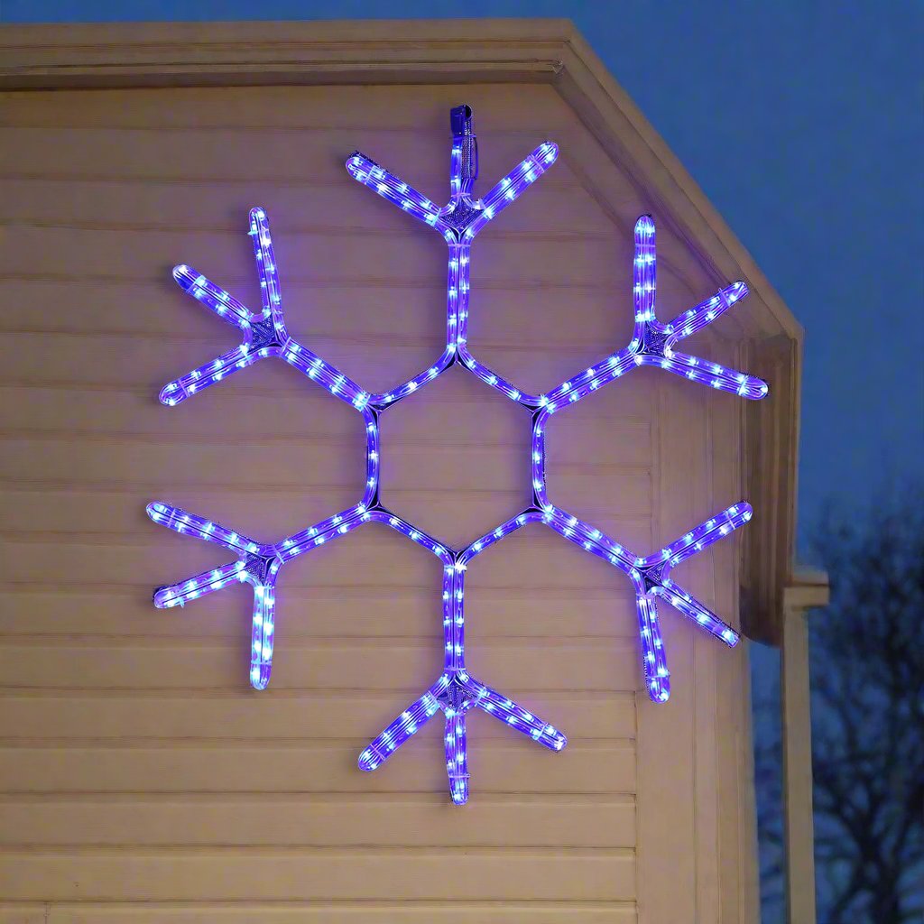 LED Ropelight Snowflake Twinkle Cool White V720-XL0000066