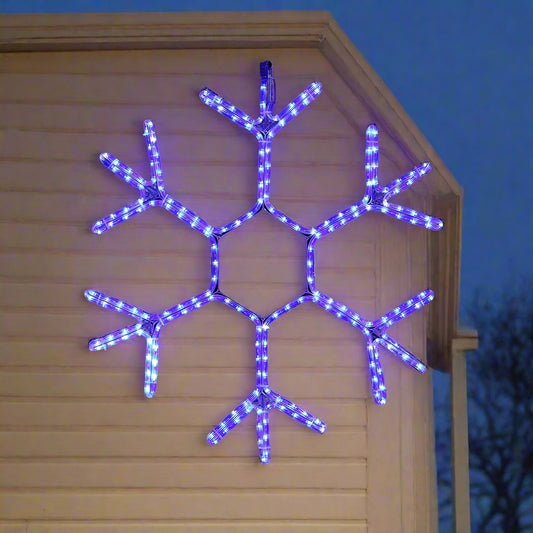 LED Ropelight Snowflake Twinkle Cool White V720-XL0000066
