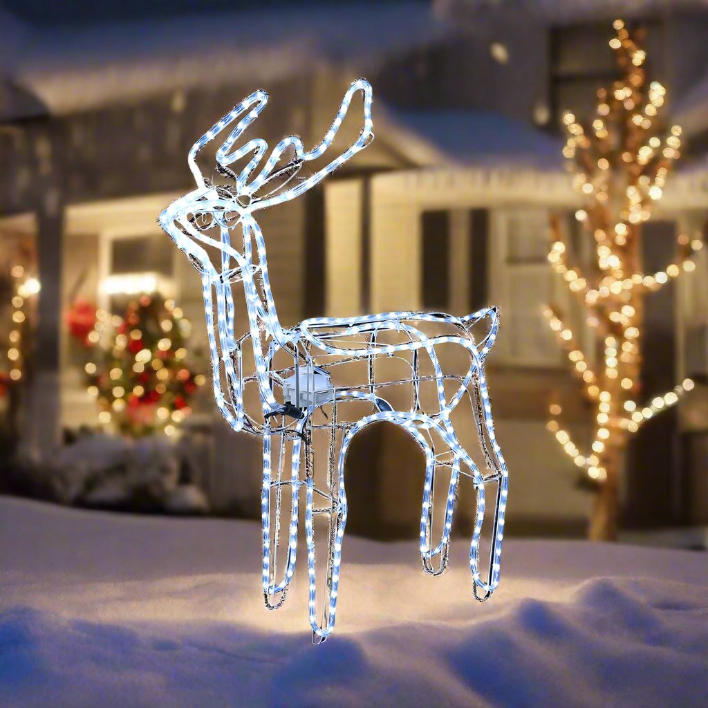 LED Ropelight Standing Reindeer Small Moving Cool White available in 2 types - Standing V720-XL0000067