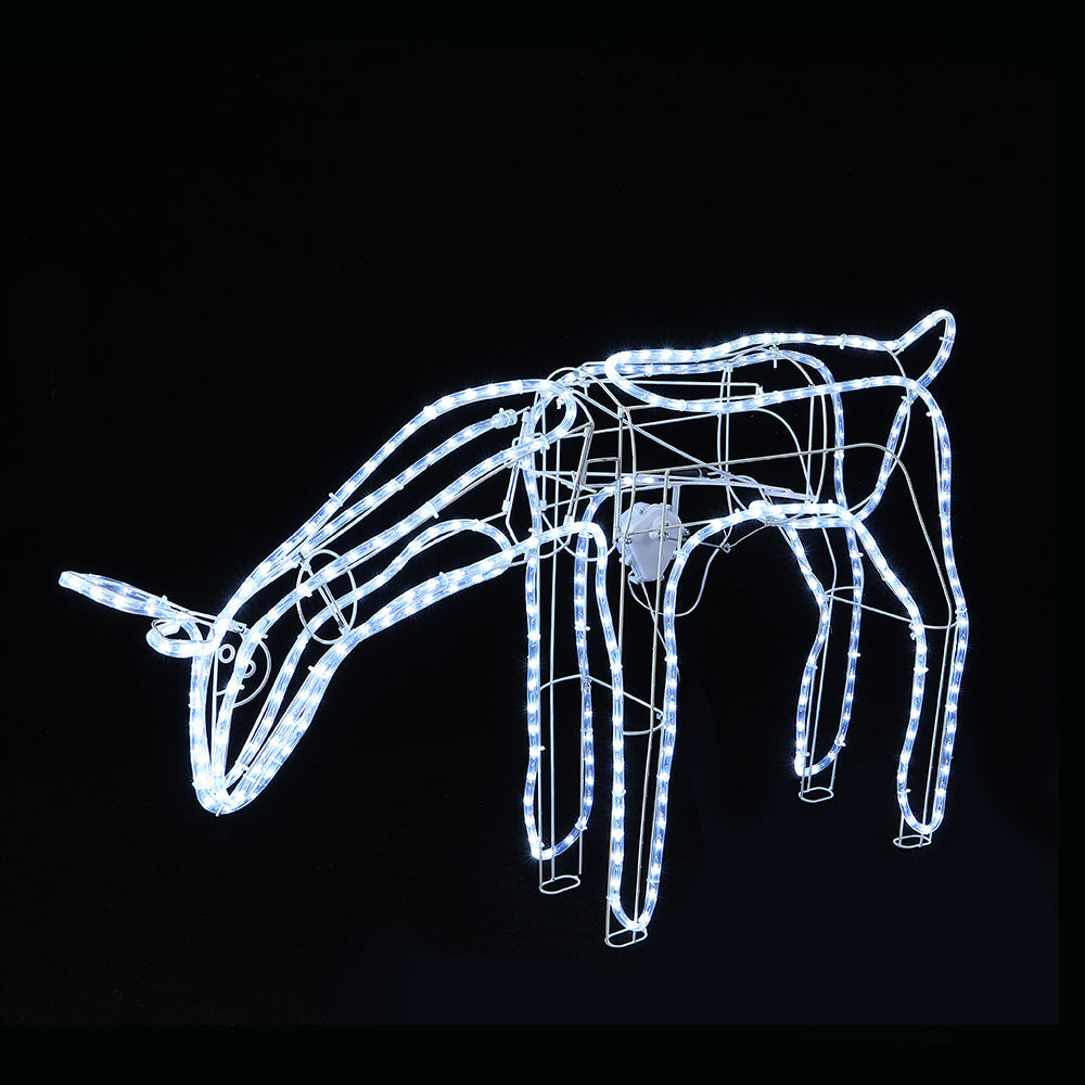 LED Ropelight Standing Reindeer Small Moving Cool White available in 2 types - Feeding V720-XL0000068