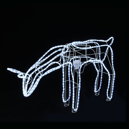 LED Ropelight Standing Reindeer Small Moving Cool White available in 2 types - Feeding V720-XL0000068