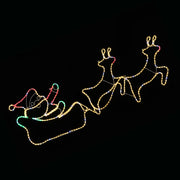 LED Ropelight Double Reindeer Sleigh Twinkle Lights V720-XL0000069