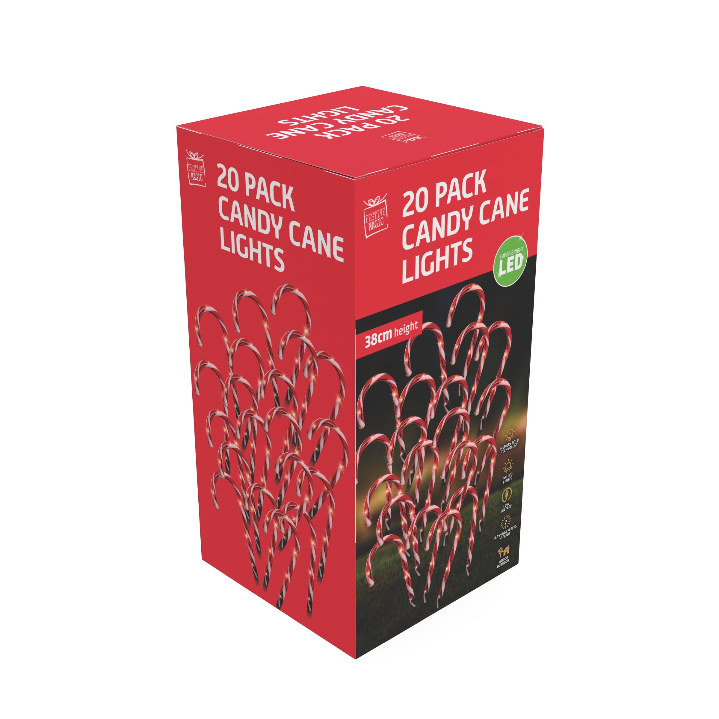 LED Candy Canes Path Lights 20pk V720-XL0072