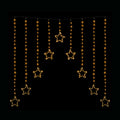 LED Wire Star Curtain Gold Lights V720-XL0077