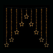 LED Wire Star Curtain Gold Lights V720-XL0077
