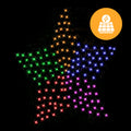 Solar 150 LED Star Net - Rainbow Color 150cm V720-XL0232