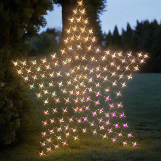 Solar 150 LED Star Net - Rainbow Color 150cm V720-XL0232