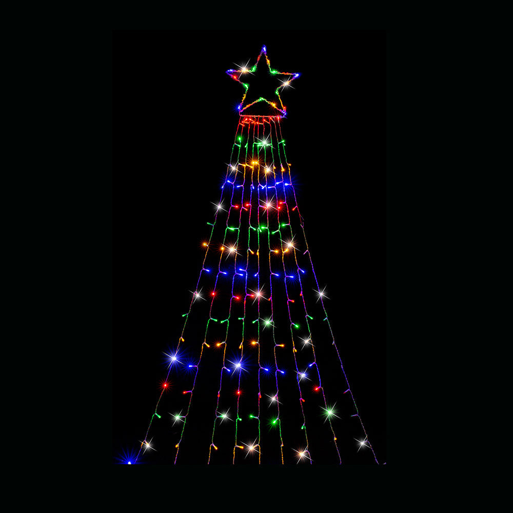 LED Garden Star Cascade 3.5m Multi-Color Lights V720-XL0246