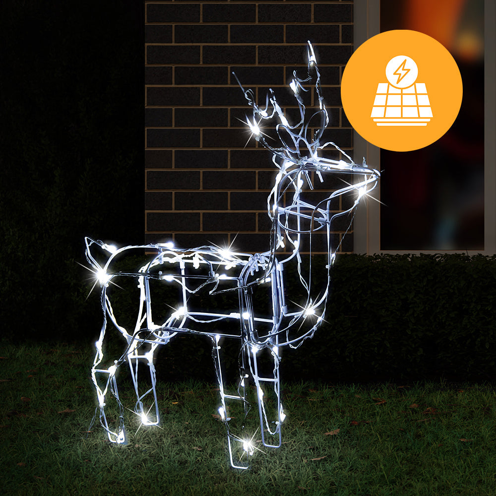 Solar LED Standing 3D Reindeer - 60 cm V720-XL0744