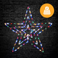 Solar LED Tubelight 3D Star Flash Multi V720-XL0748