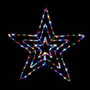Solar LED Tubelight 3D Star Flash Multi V720-XL0748
