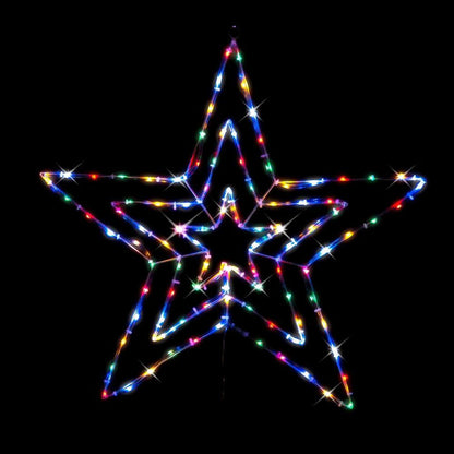 Solar LED Tubelight 3D Star Flash Multi V720-XL0748