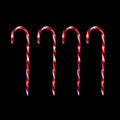 LED Timer Candy Cane Stakes Battery Operated 4pk 58cm V720-XL0881