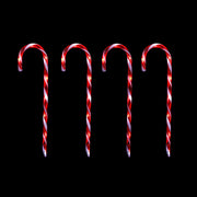 LED Timer Candy Cane Stakes Battery Operated 4pk 58cm V720-XL0881