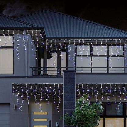 480 LEDs Snowing Icicle Lights - available in 4 Colors - White & Blue V720-XL0890