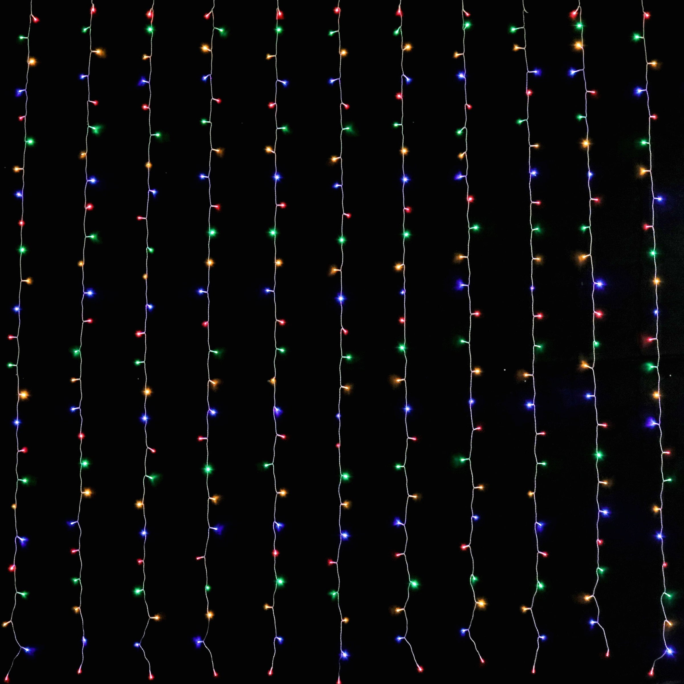 LED Curtain Lights 6mx3m 600 Multi-Color V720-XL0925