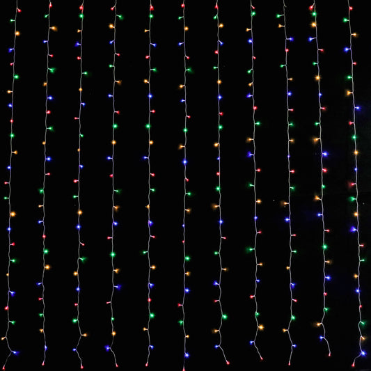LED Curtain Lights 6mx3m 600 Multi-Color V720-XL0925