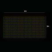 LED Curtain Lights 6mx3m 600 Multi-Color V720-XL0925