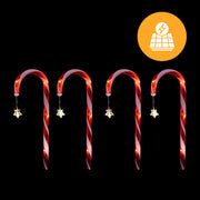 Solar Candy Canes with Stars - 4 Pack V720-XL0943
