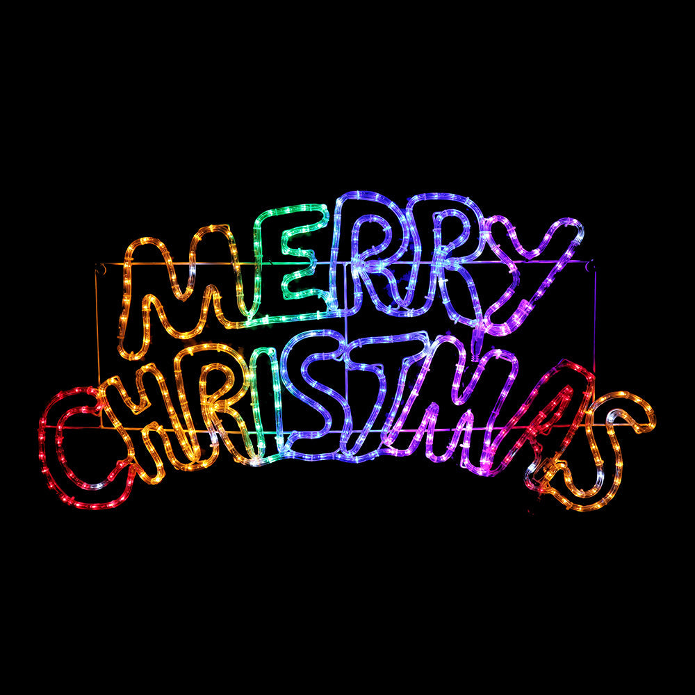 LED Merry Christmas Ropelight Rainbow 100cm V720-XL1039