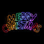 LED Merry Christmas Ropelight Rainbow 100cm V720-XL1039