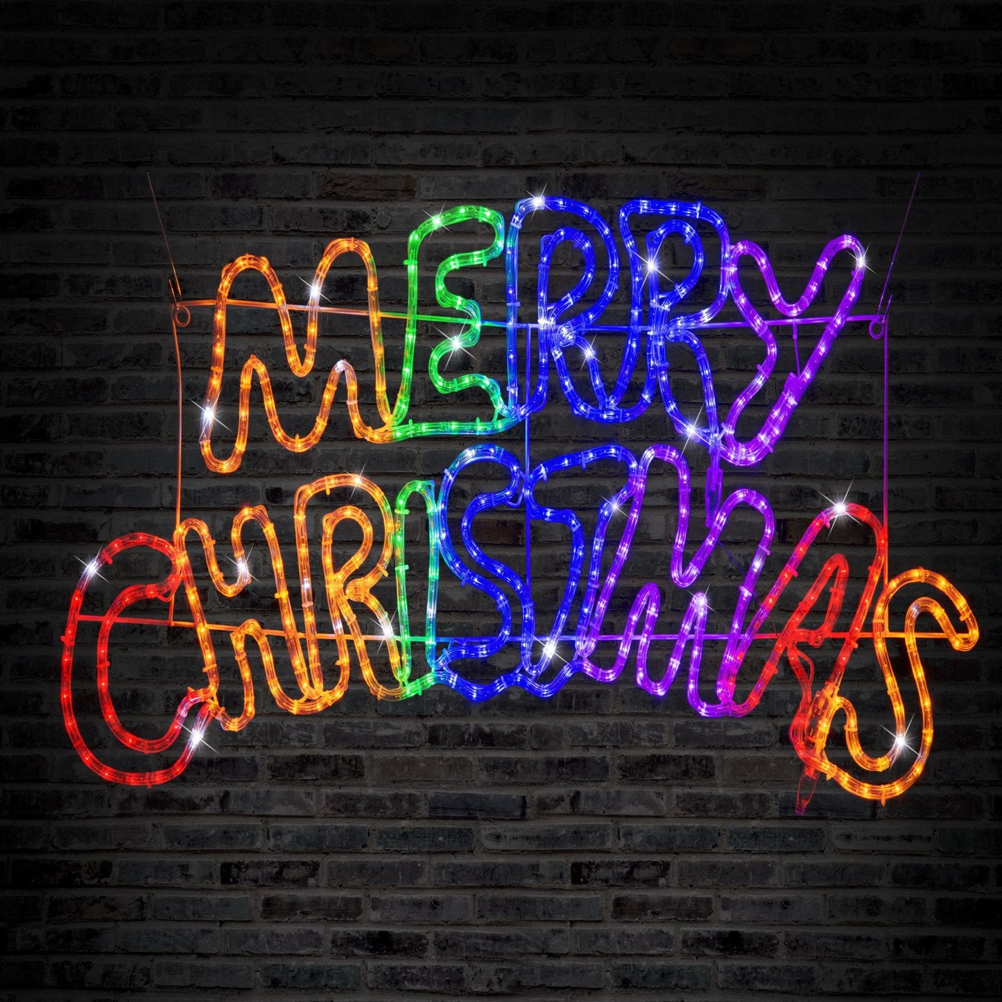 LED Merry Christmas Ropelight Rainbow 100cm V720-XL1039