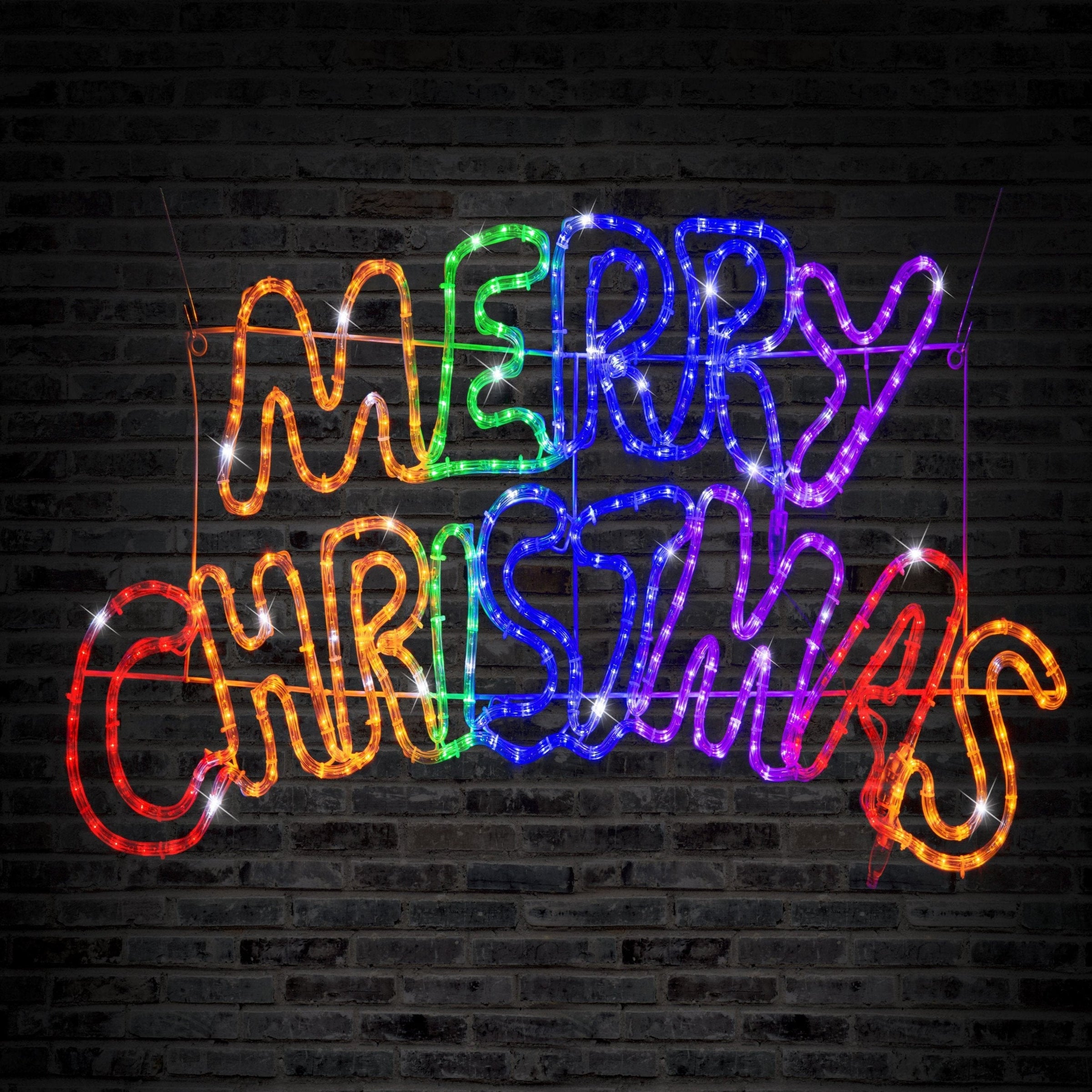 LED Merry Christmas Ropelight Rainbow 100cm V720-XL1039