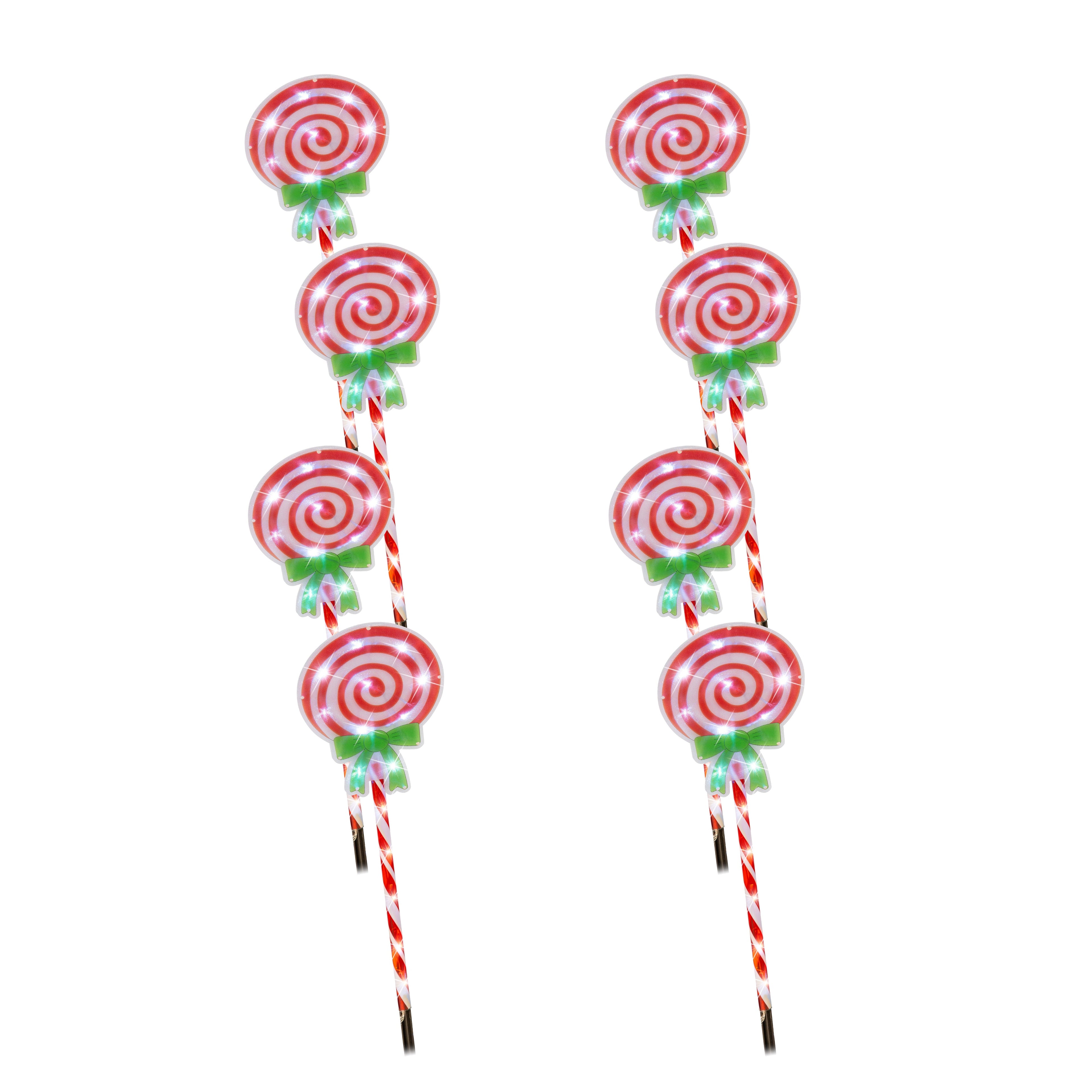LED Candy Lollipop Path Lights 4pk V720-XL1124