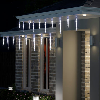 LED Icicle Tube Lights 24-Pack Available in 2 Colors - White V720-XL1341 WHITE